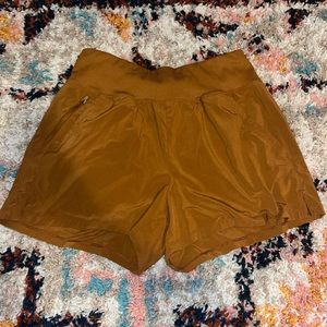 All in Motion-mustard-yellow athletic shorts. size medium. lightly worn